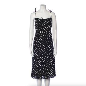 [SOLD]FAITHFULL THE BRAND Polka Dot Print Midi Length Dress